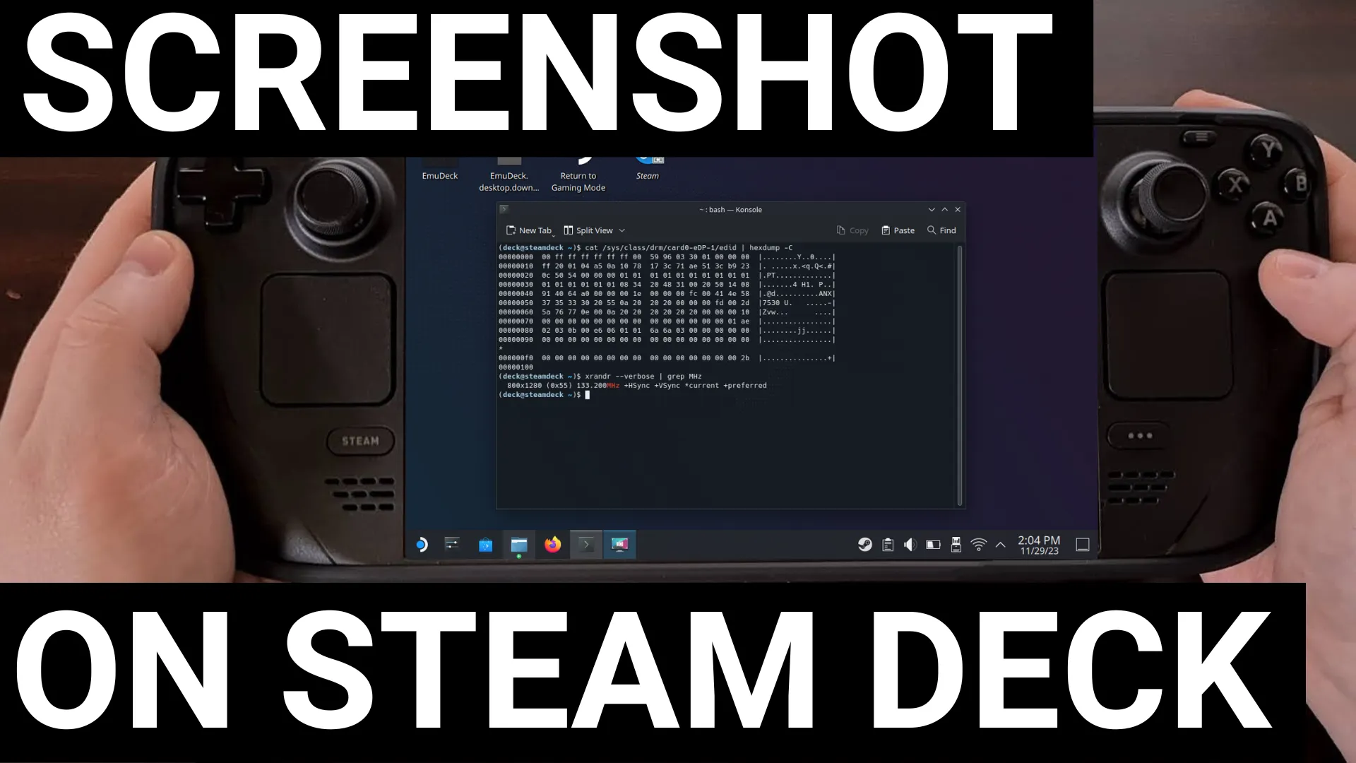 steam deck screenshot tutorial guide for both desktop and gaming modes